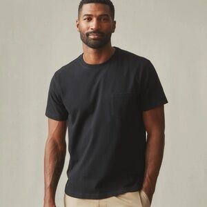 NEW American Giant Men's Pocket Tee T-shirt Black Short Sleeve Size M NWOT